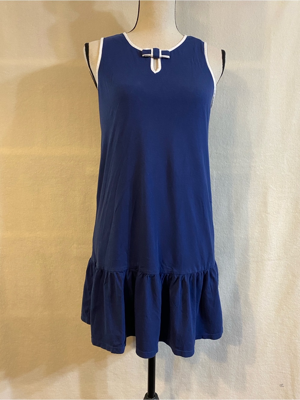 Kate Spade Dream and Little Dream blue and white sleeveless night gown dress